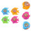 4 Pcs Fish Shaped Water Toss Ring Handheld Game Toys 2