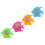 4 Pcs Fish Shaped Water Toss Ring Handheld Game Toys 4