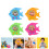 4 Pcs Fish Shaped Water Toss Ring Handheld Game Toys 7