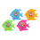 4 Pcs Fish Shaped Water Toss Ring Handheld Game Toys 3