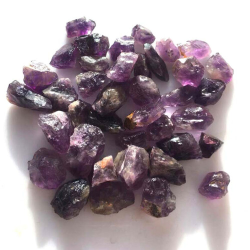 1 pack 200g natural violet amethyst tumbled chips 1.5-4.5cm for decor 2