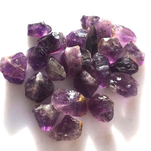 1 pack 200g natural violet amethyst tumbled chips 1.5-4.5cm for decor 1