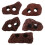 10 Pcs Water Grass Fixed Ring Volcanic Rock Ornament 1