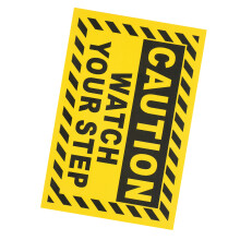 Watch Your Step Bord PVC Waarschuwingssticker Voor Trapveiligheid