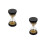 2pcs 30 Seconds Gold Beads Hourglass Timer Toy 6