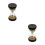 2pcs 30 Seconds Gold Beads Hourglass Timer Toy 7