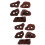 10 Pcs Water Grass Fixed Ring Volcanic Rock Ornament 7