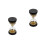 2pcs 30 Seconds Gold Beads Hourglass Timer Toy 3