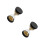 2pcs 30 Seconds Gold Beads Hourglass Timer Toy 5