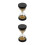 2pcs 30 Seconds Gold Beads Hourglass Timer Toy 8