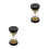 2pcs 30 Seconds Gold Beads Hourglass Timer Toy 2