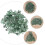 3 packs natural green aventurine stones, irregular shape 8