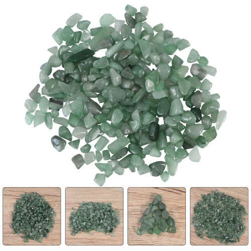 3 packs natural green aventurine stones, irregular shape 2
