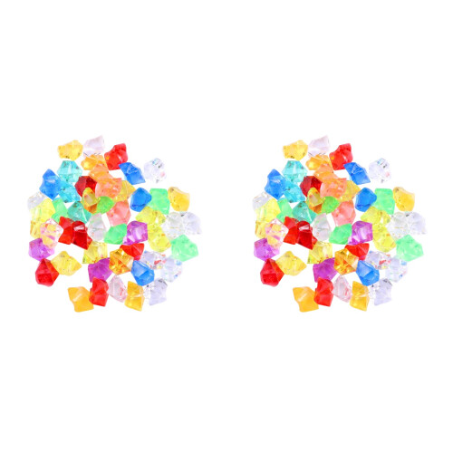 100 Pcs Artificial Acrylic Crystal Stone Vase Decor 1