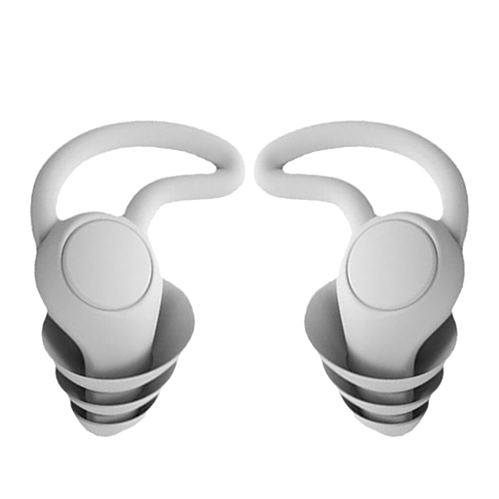(Gray, 3 Layers) Sleeping Ear Plugs Noise Cancelling Soft Umbrella Shape Gray 3 Layers 610830835514