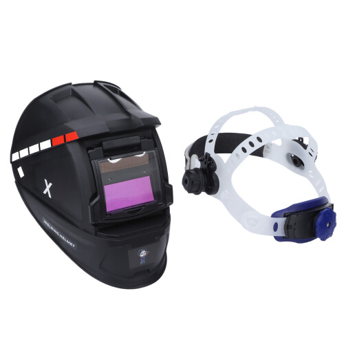 Schweißhelm mit Aufklapp-Schutz und automatischer Verdunklung