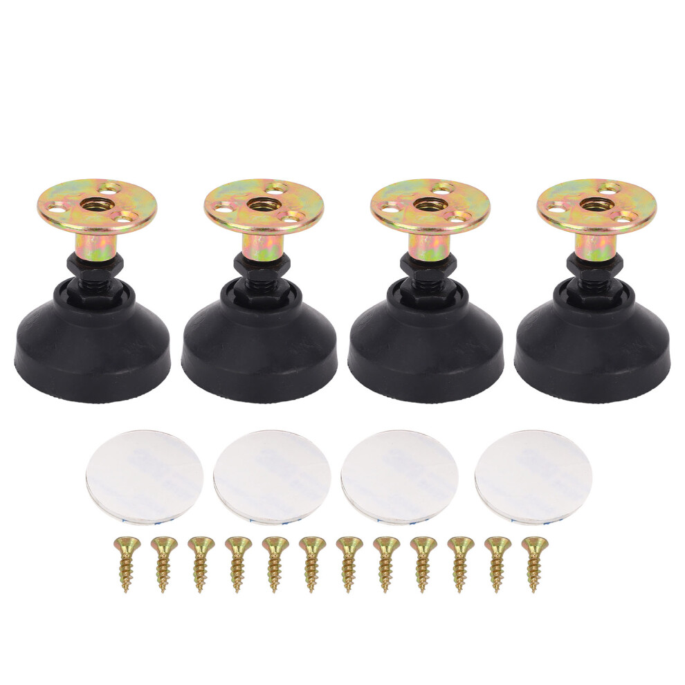 4 Pcs Adjustable Furniture Riser 400Kg Non-Slip Noise Reducing 610830960599