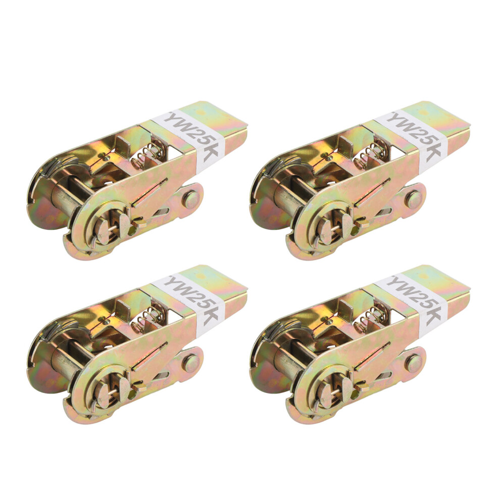4Pcs Ratchet Tensioner 1In Metal 500Kgs Pull Force 610830961503