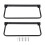 (Black) 2 Set Foldable RV Shoe Rack Aluminium Alloy Wall Mounted Black 1