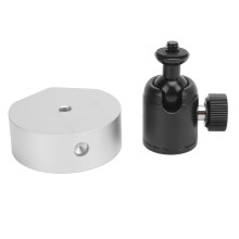 (Black) Satelliten-Dreibein-Adapter aus Aluminiumkugelkopf Mini Silber