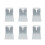 6PCS T Post Mounting Brackets Iron 3 Inch Mailbox Fence 1