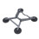 Rectangular Satellite Suction Cup Mount Adjustable Angle Aluminum 4