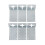 6PCS T Post Mounting Brackets Iron 3 Inch Mailbox Fence 5