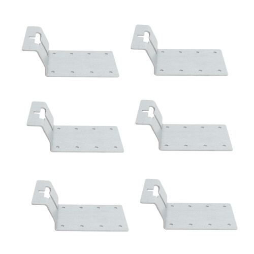 6PCS T Post Mounting Brackets Iron 3 Inch Mailbox Fence 1