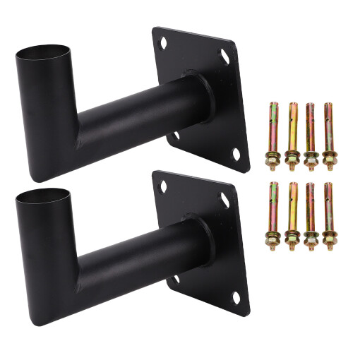 2Pcs 90 Degree Wall Mount L Shaped Bracket Alloy Steel