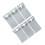 6PCS T Post Mounting Brackets Iron 3 Inch Mailbox Fence 3