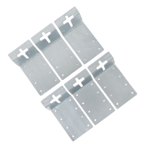 6PCS T Post Mounting Brackets Iron 3 Inch Mailbox Fence 2