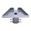 Satellitenrohrverbinder Edelstahl Grau Gen 3 Dachhalterung 4