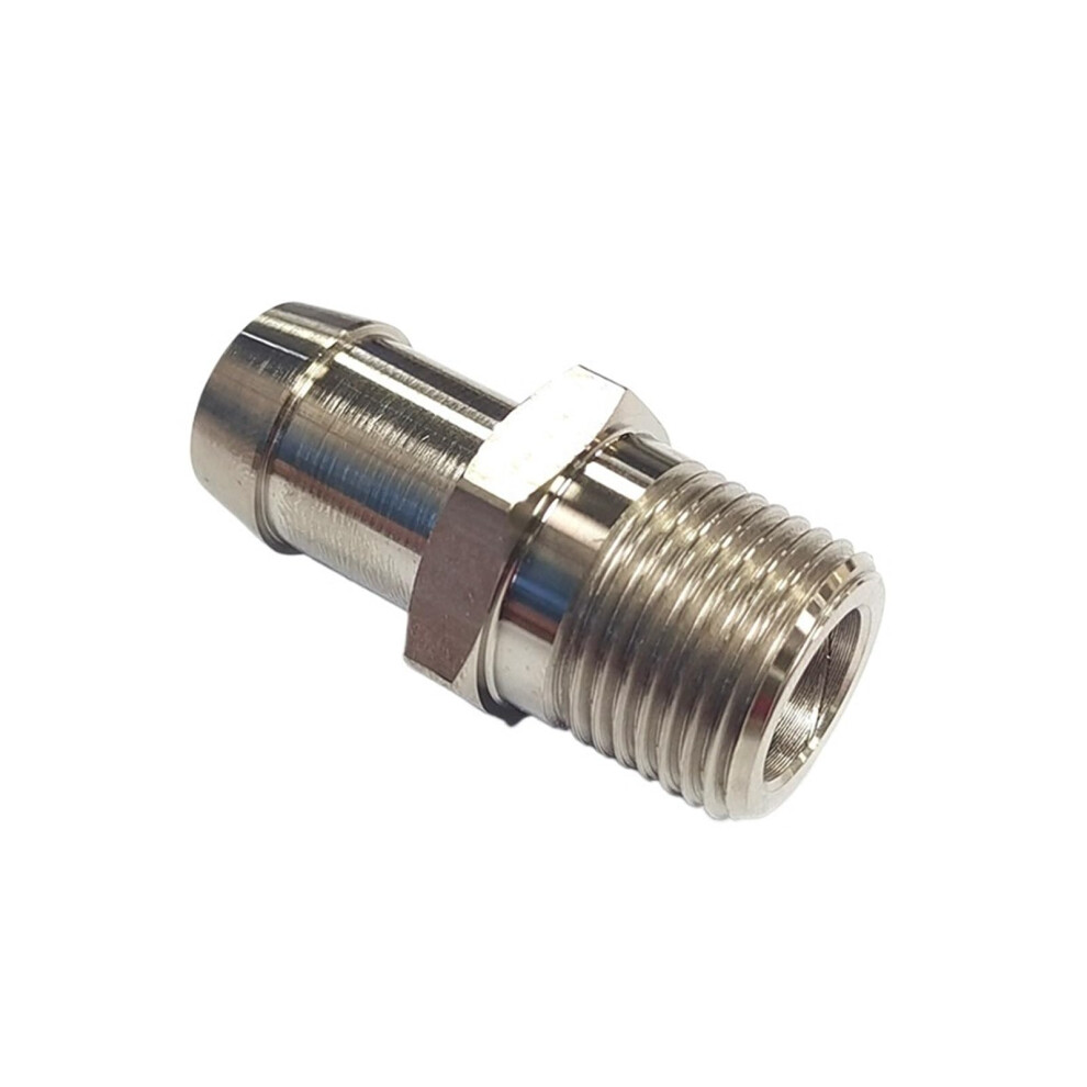1/2" Npt 5/8 Barb Steel Fitting Intake Manifold Heater Hose 1/2-Inch Npt Thread 5/8-Inch Barb Size 9393856522125