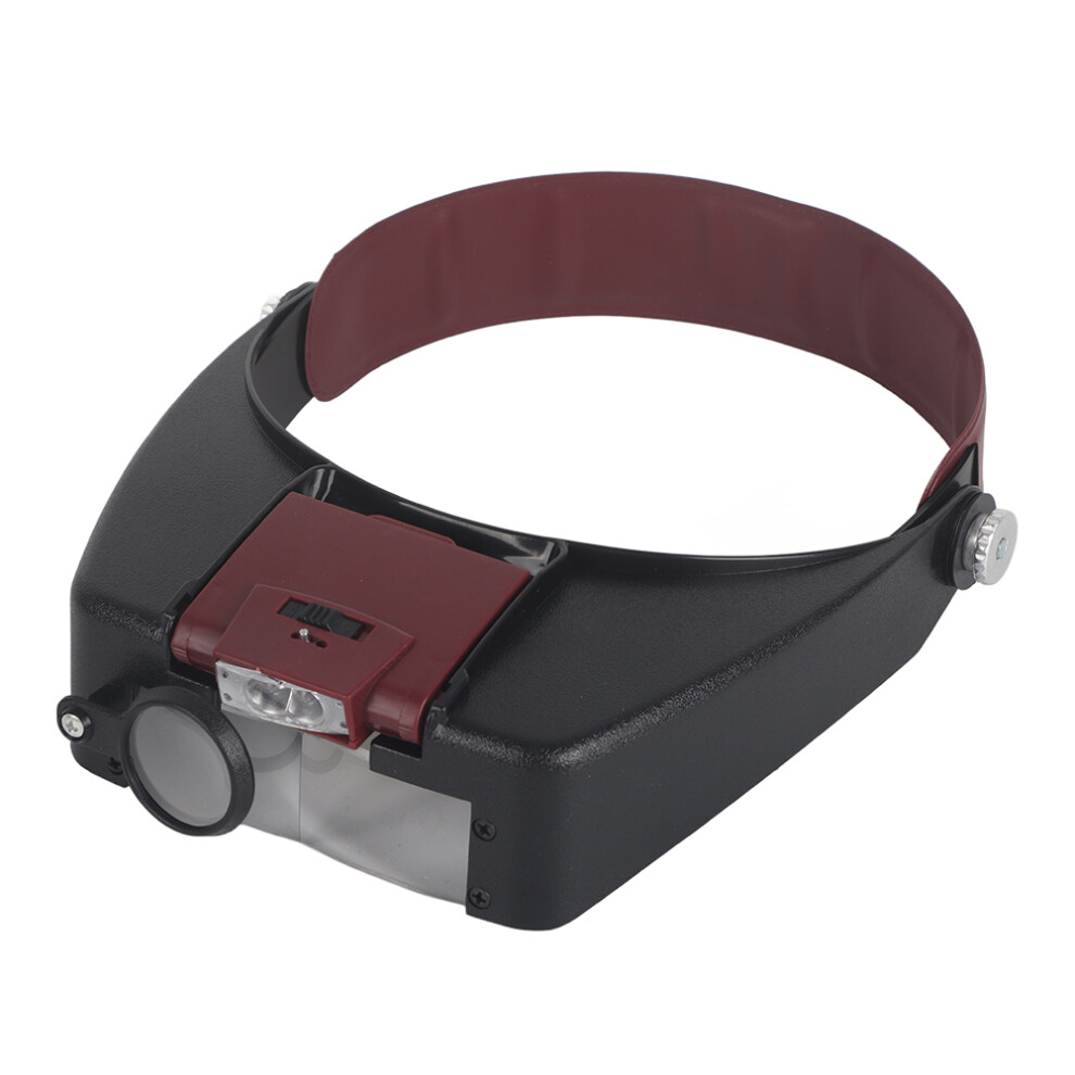Light Helmet Type Magnifying Glass With Led For Reading Maintenance