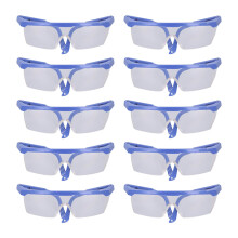 10x Schutzbrille Kunststoff verstellbar