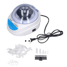 (EU Plug) Mini-Zentrifuge 7000U/min Tragbar mit 2 Rotoren