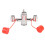 Faucet Mounted Eyewash Station 360 Rotatable Nozzle 3 Connectors 4
