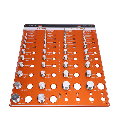 Gewindeprüfer M24/22 mit 8mm Bohrer aus Aluminium