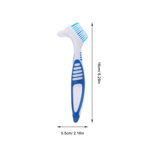 Escova De Dentadura Portátil Com Cabeça E 1