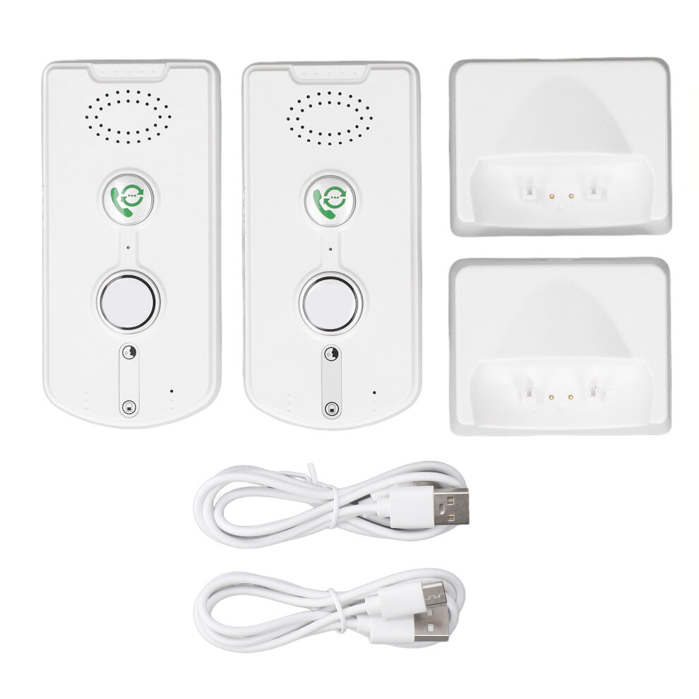 (White) 2 Way Voice Intercom Wireless System 1000M Range White 323163283401