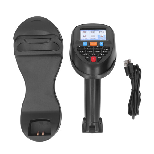 Wireless Barcode Scanner 2.4GHz CCD 2.2in Display