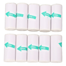 10 Rollen 57x25mm PVC Selbstklebende Thermopapier-Sticker