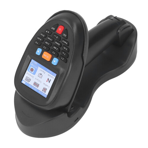 Wireless Barcode Scanner 2.4GHz CCD 2.2in Display 2