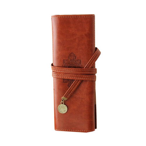 Retro-Bandage Kunstleder Stiftetui Kosmetiktasche 1