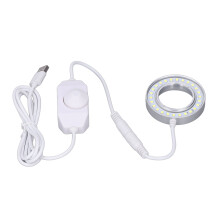 LED-Ringlicht mit Helligkeitsregler und Spiralschnalle