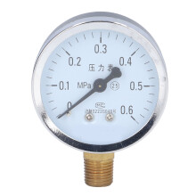 (0 to 0.6Mpa) Druckmesser 1/4 NPT Hochgenau Klar Display Eisen