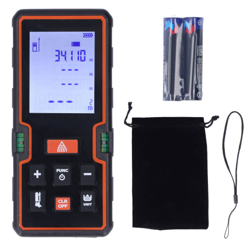 Laser Measure 40m Digital Distance Tool HD40P