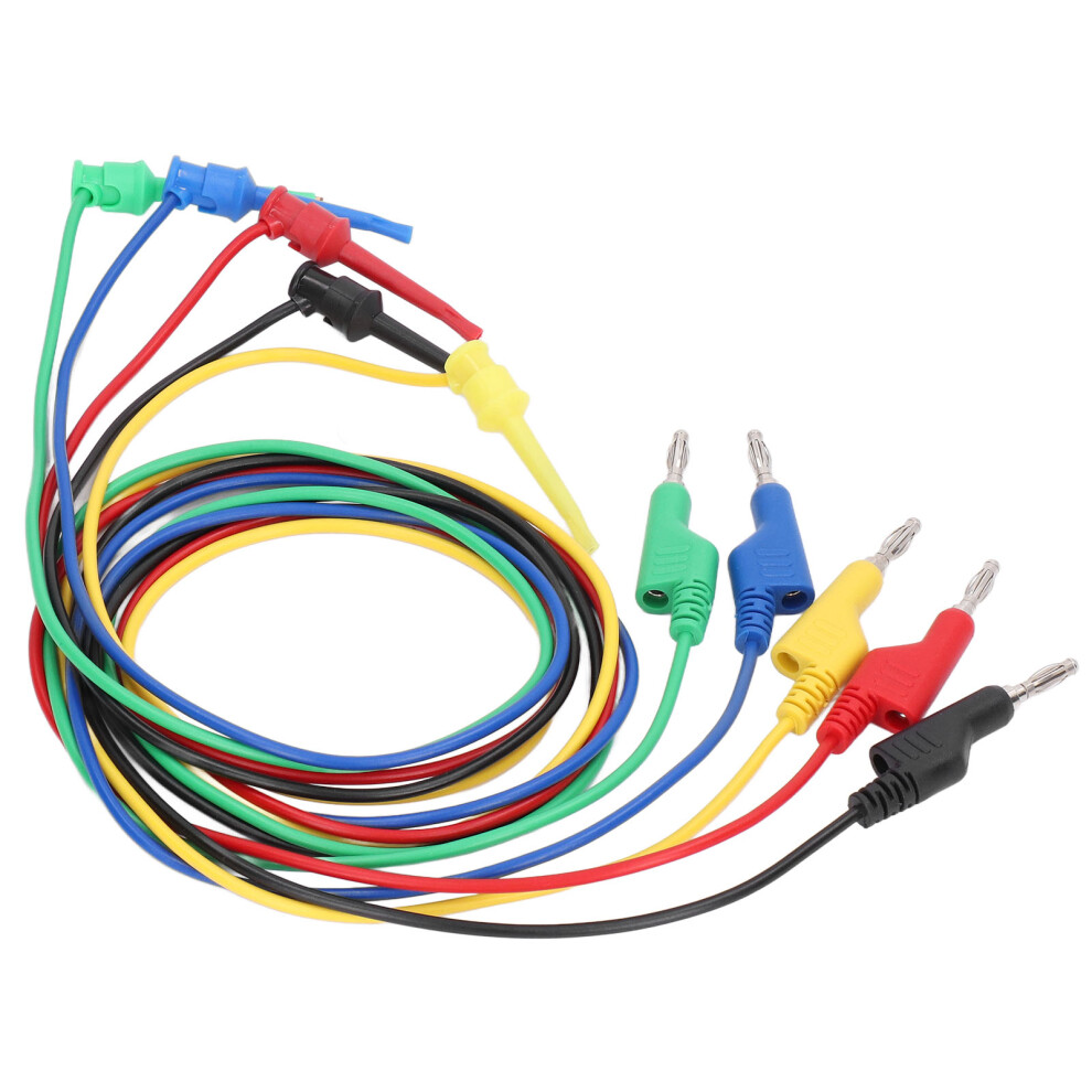 5Pcs Banana Test Lead For Multimeter 30Vac 60Vdc 15A 610830850807