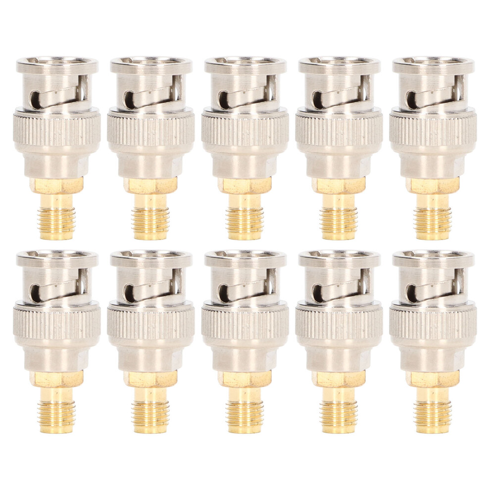 10Pcs Rf Coaxial Adapter Sma Female To Bnc Male 323163112541