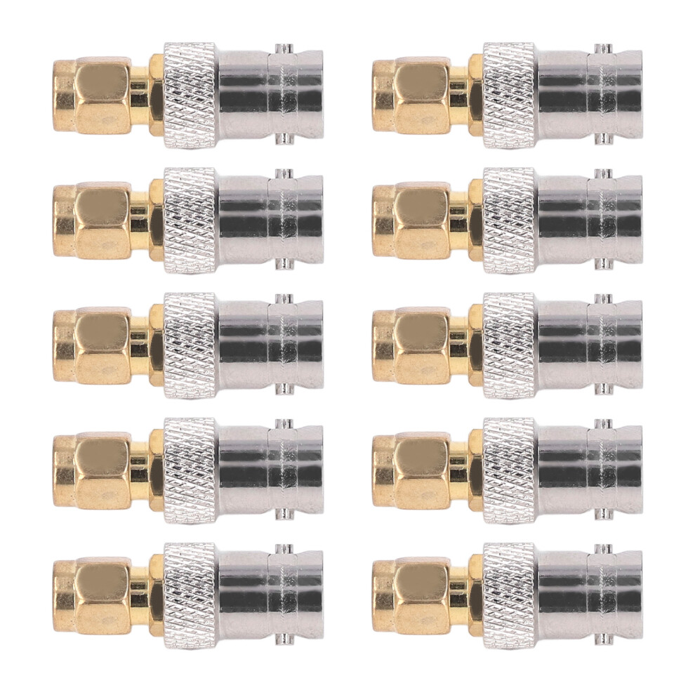 10Pcs Rf Coaxial Adapter Bnc Female To Sma Male 323163112626